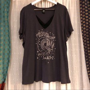 Torrid Fortune Choker Tee 2X EUC